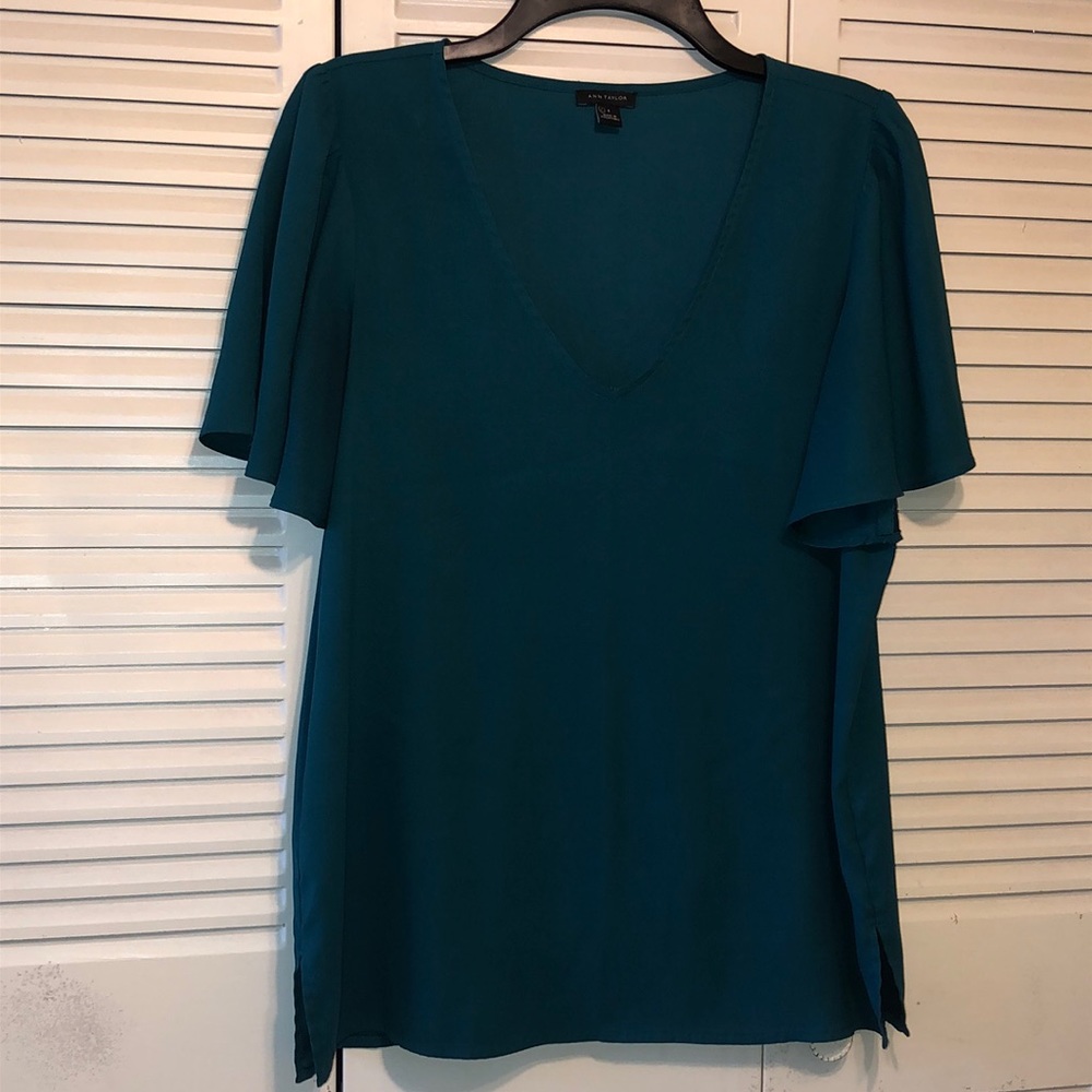 Ann Taylor Emerald Green Blouse